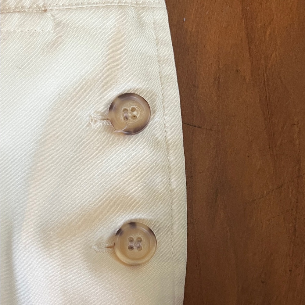 Elegant Cream Button-Detail Maxi Skirt - Picture 3 of 6